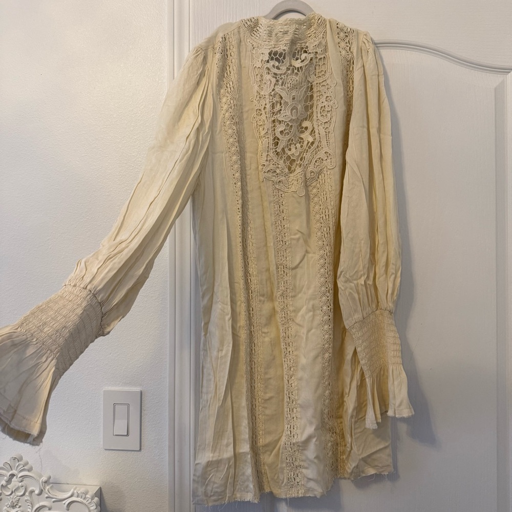 Free People ivory white dress size medium